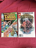 Front covers of both Tarzan comic issues #24 and #1
