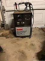 Full front view of charger showing overall condition and label