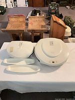 Both George Foreman grills side by side with two drip trays