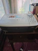 Top view of HP Photosmart 2575 printer on table