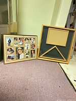 Both light oak frames side by side