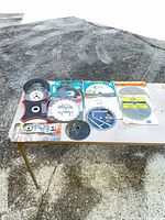 All items laid out on table for overall view