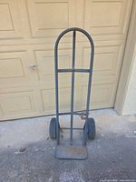 Front view of Milwaukee steel hand truck showing overall structure