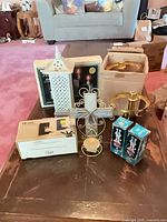 Group shot of all items on table