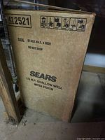 Front of Sears box showing model 42 2521 and product description