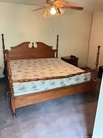 full view king four-poster bed assembled