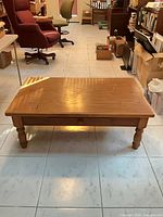 Full top view of rectangular coffee table