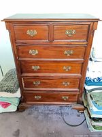 Front view of dresser with all drawers closed