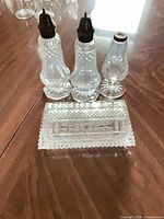 Full view of all four glass pieces