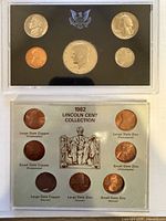 Full view of both coin sets in holders