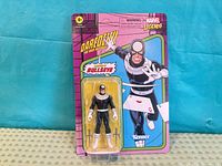Front of sealed Bullseye figure on card
