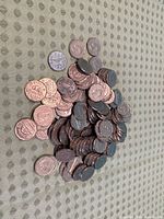 Pile of assorted King George V & VI Canadian nickels