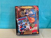 Front of Marvel Famous Covers Captain America boxed figure