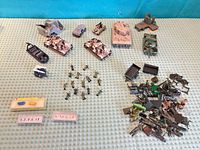 Overview of all vehicles, soldiers, accessories, Preiser boxes