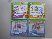 Front view of all four LeapStart books showing titles and packaging condition