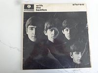 Front sleeve of Parlophone stereo LP "With the Beatles"