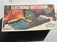Front of boxed Electronic Battleship game
