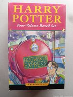 Front of slipcase showing Hogwarts Express artwork and title
