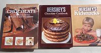 Front covers of three chocolate-themed cookbooks