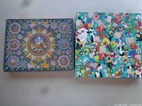 Front view of One Solitary Life and What’s Up, Doc? puzzle boxes