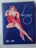 Front view of Vargas 20s-50s hardcover book with dust jacket