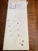 Retail box of Get Sorted 4-shelf shoe rack