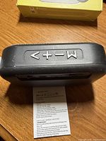 Top view showing control buttons