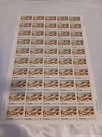 Entire sheet showing 50 stamps in 10×5 layout with margins