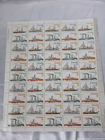 Front of full mint stamp sheet