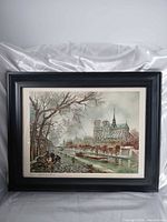 Front view of framed Maurice Legendre print showing full artwork and frame