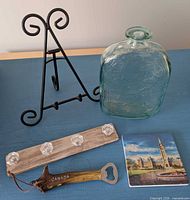 All five items displayed on tabletop