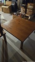 Full view of table showing overall shape and finish