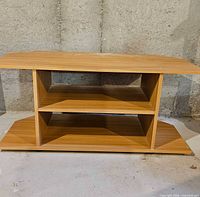 Front view showing overall structure and two shelves