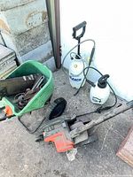 Group shot showing spreader, edger and sprayers