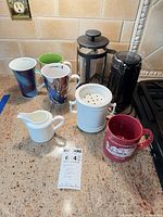 All items grouped on countertop