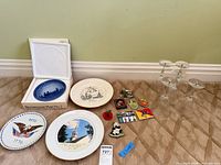 Overview of plates, magnets and glassware