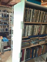 Full view of bookshelf filled with books