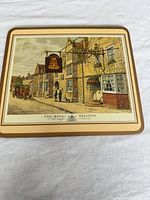 Front of placemat showing illustration and border