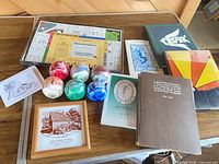 overview of all items on table