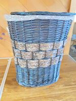 Full view of rattan hamper