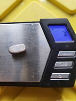 7 g silver ingot on digital scale