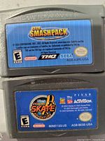Front labels of both GBA cartridges