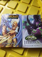 Front covers of both Warcraft universe paperbacks
