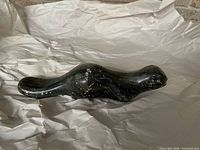 profile of soapstone beaver sculpture