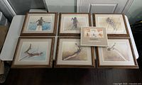 Six framed prints and book overview