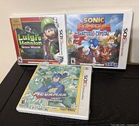 All three sealed 3DS games front covers