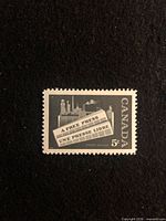 Front of 1958 5¢ Canada "A Free Press" stamp