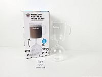 Full view of glass with box