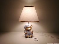 Lamp fully assembled and lit