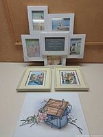 All four wall décor items grouped together